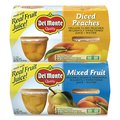 Del Monte Diced Peaches and Mixed Fruit Cups, 4 oz Cups, PK16 3755